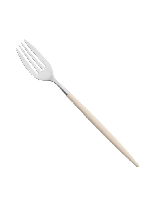 Ready Gabel-Set Obst/Dessert Edelstahl Beige 19cm 12Stück