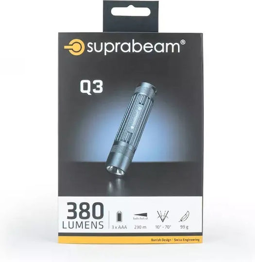 Suprabeam Q3 Flashlight 380lms Black