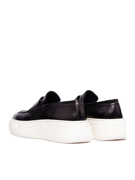 Men's Leather Loafers Black