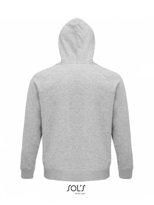 Sol's Stellar Men's Long Sleeve Promotional Sweatshirt Grey Melange