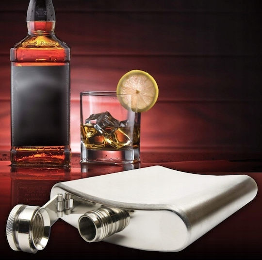 Set Sticlă Oțel inoxidabil cu Pâlnie Argintiu 210ml