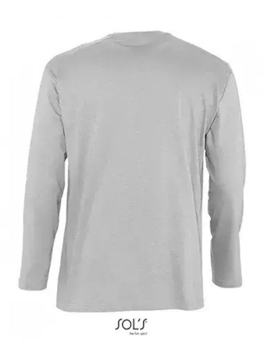 Sol's Monarch Men's Long Sleeve Promotional Blouse Grey Melange