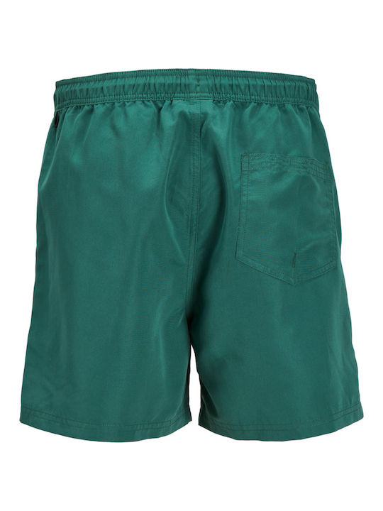 Jack & Jones Herren Badehose Dark Green Monochrom