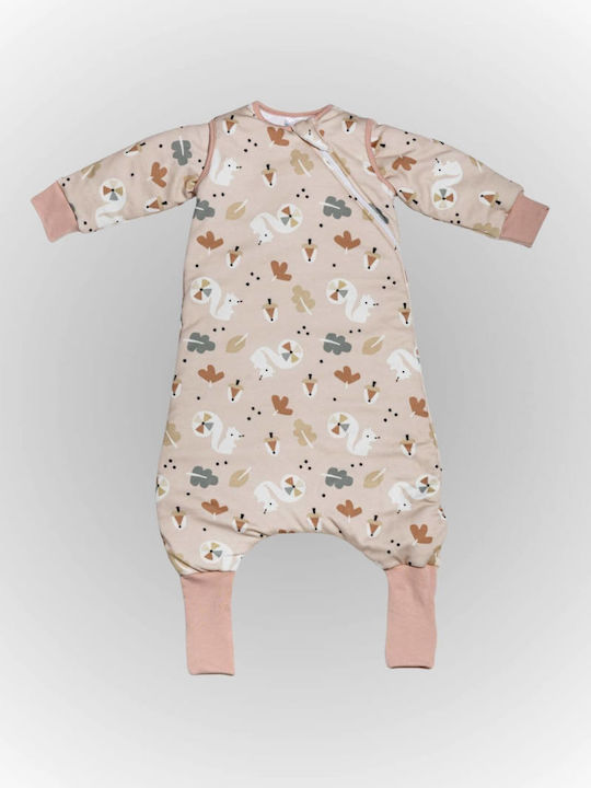 Tender Spring Sleeping Bag with Feet Flex 1 Tog Nude with Detachable Sleeves