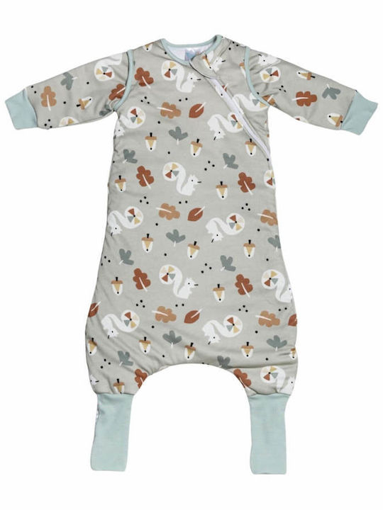 Tender Spring Sleeping Bag with Feet 1 Tog Bay Leaf Mint with Detachable Sleeves