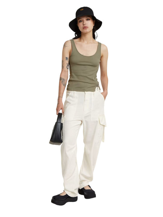 Soft Outdoors Damen Stoff Cargo Hose Cream