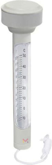 Floating Thermometer String Measuring Water Temperature In Pools 19 X 5 Cm White