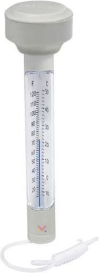 Floating Thermometer String Measuring Water Temperature In Pools 19 X 5 Cm White