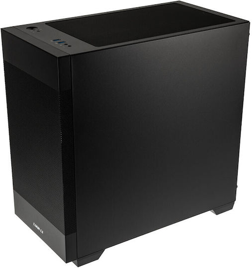 Lian Li 205M Mesh Gaming Midi-Turm Computergehäuse mit Seitenfenster Schwarz