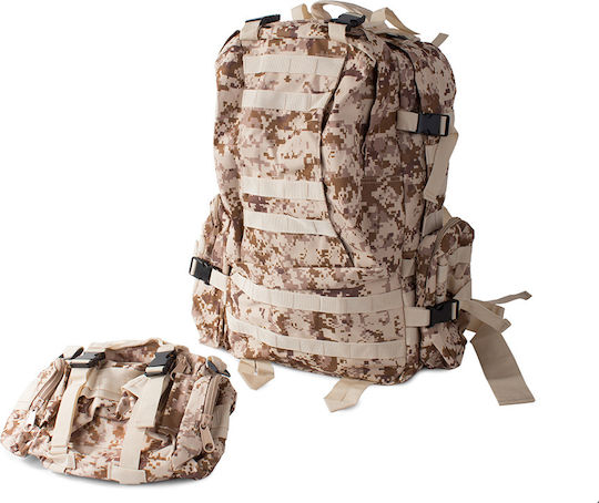Military Rucksack Backpack Zola Adjustable Shoulder Straps 48.5 L Capacity 2 Detachable Side Pockets