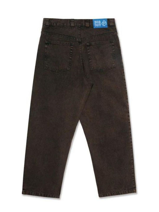 Polar Pantaloni de Bărbați din Jean Brown Black