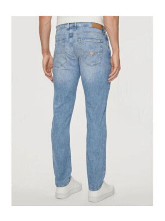 Guess Pantaloni de Bărbați din Jean în Croială Slim Blue