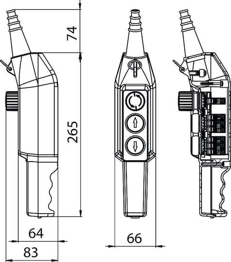 Κρεμαστό Χειριστήριο Γερανού Pks-3w03