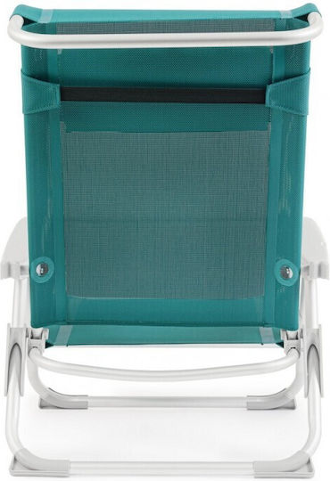 Bizzotto Cayo Aluminum Beach Chair Turquoise 57x85x73