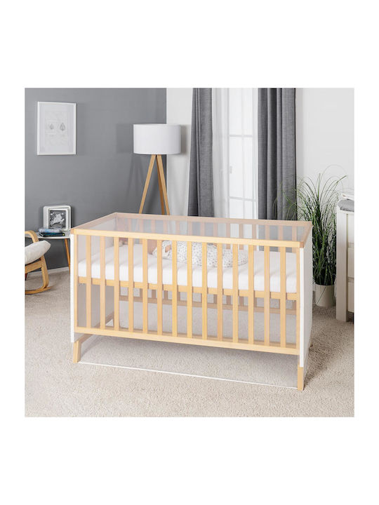 Reer Bitesafe Baby Moskitonetz für Kinderbett aus Weißer Tüll