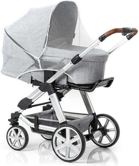 Reer Reer Bitesafe Kinderwagen Moskitonetz aus Tüll mit elastischem Band Weiß