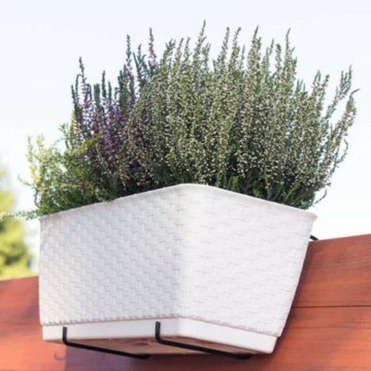 Blumenkasten Kunststoff Braun 49x17x17.5cm.