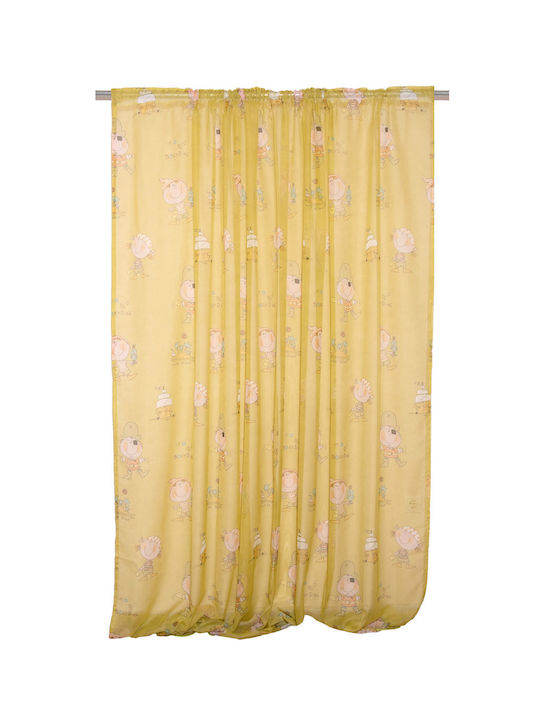 Viopros Kinder Vorhang Κουρσάροι mit Borte Grün 678649 140x270cm