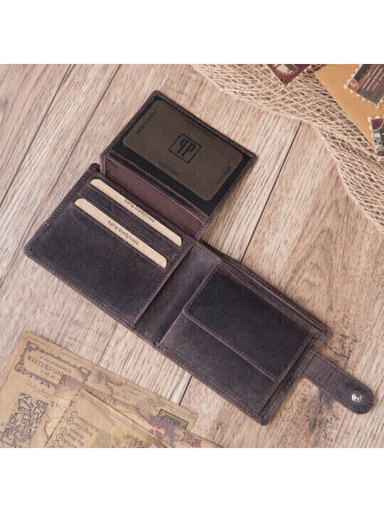 Leather Men's Briefcase Brown
