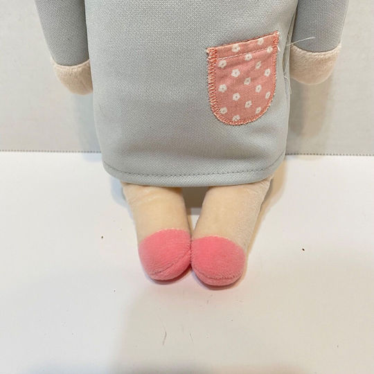 Zola Textile Doll Rosa Bunny Jumpsuit Bunny Bonnet Soft Pleasant To Touch 34 Cm