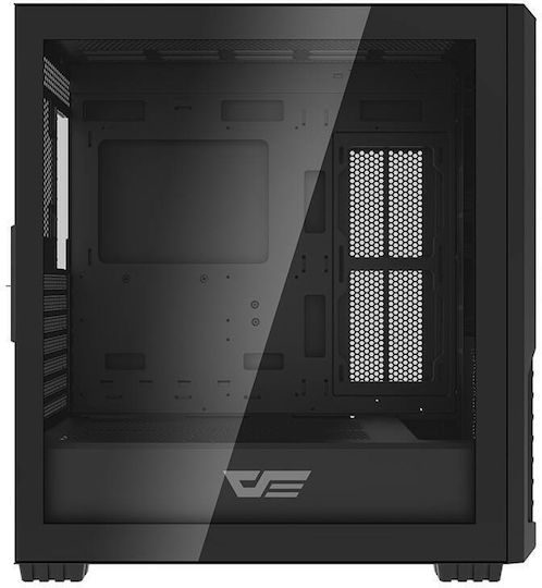 Darkflash DF2100 ARGB Gaming Midi-Turm Computergehäuse mit Seitenfenster Schwarz