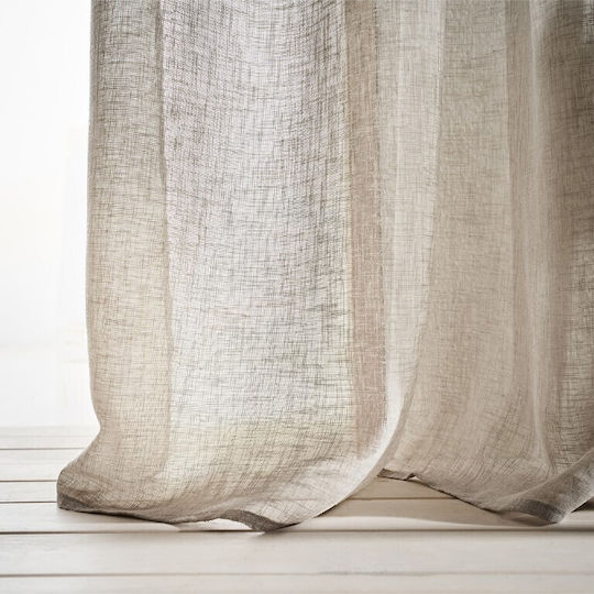 Gofis Home Κουρτίνα με Τρέσα Beige 502 Μπεζ 200x295εκ.