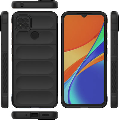 Techsuit Shield Back Cover Silicone Black (Redmi 9C)