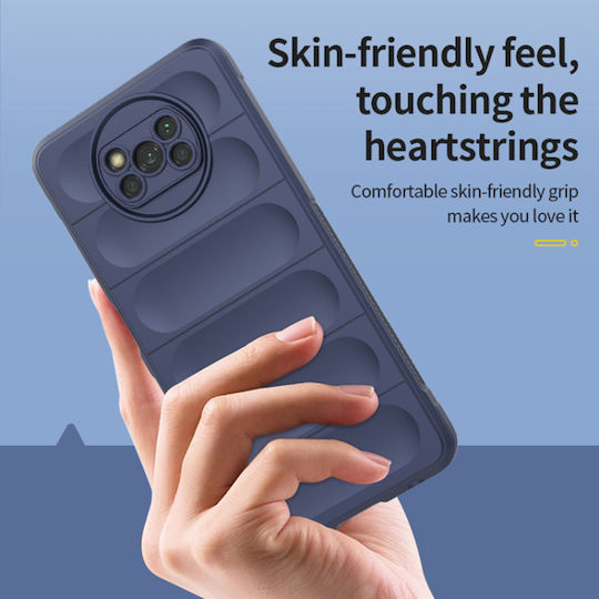 Techsuit Shield Umschlag Rückseite Silikon Schwarz (Poco X3 NFC / X3 Pro)