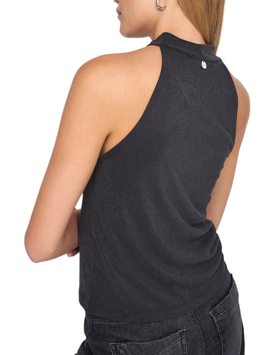 Ale - The Non Usual Casual Women's Blouse Sleeveless Almost Black