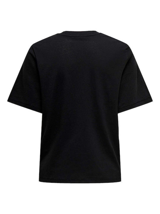 Only Damen T-Shirt Schwarz