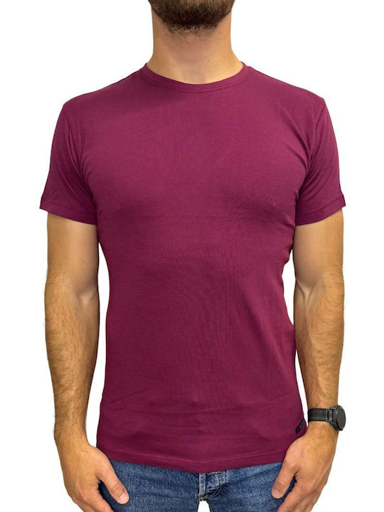 Van Hipster Men's Short Sleeve Blouse Purple