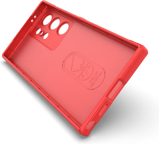 Techsuit Shield Umschlag Rückseite Silikon Rot (Galaxy S23 Ultra)