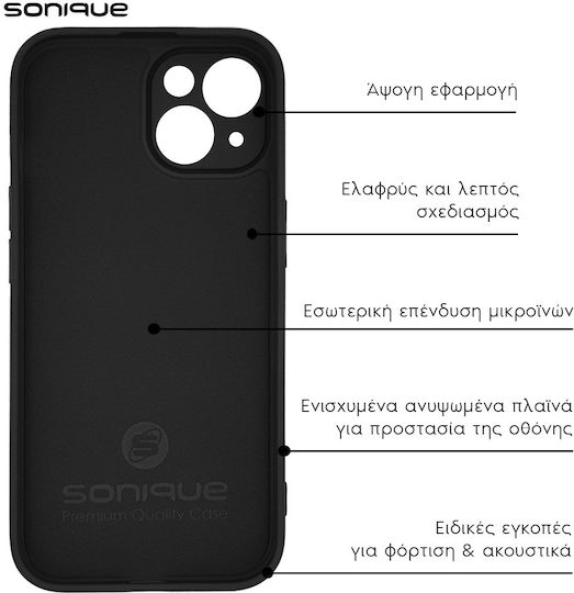 My Colors Sonique Silicone Case for Xiaomi Redmi Note 13 Pro 4G / Poco M6 Pro 4G Black