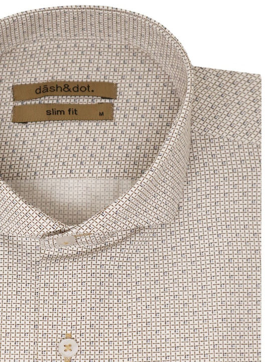 Dash&Dot Men's Shirt Beige