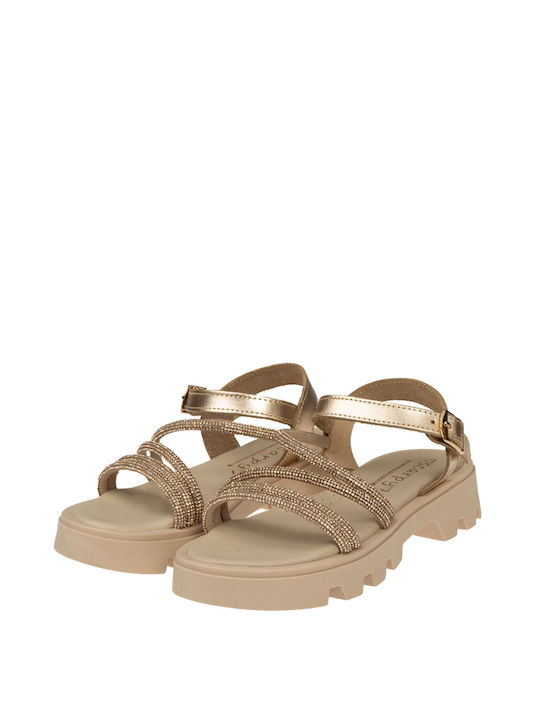 Scarpy Kinder Sandalen Rose Gold