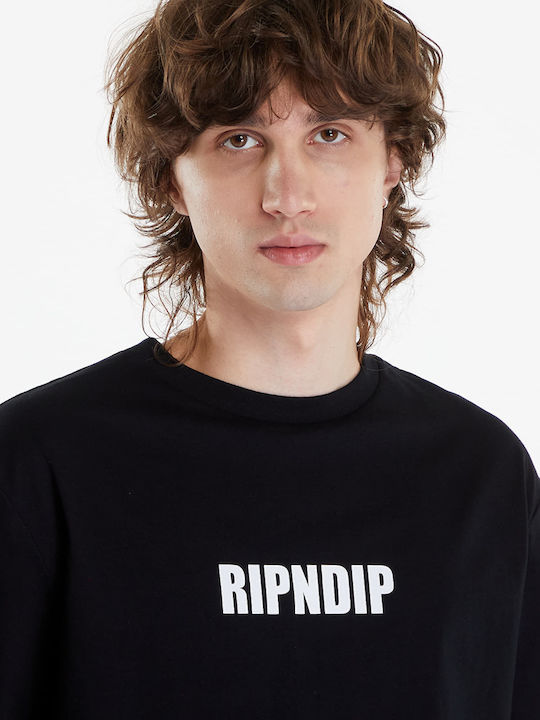 Rip N Dip T-shirt Bărbătesc cu Mânecă Scurtă Negru