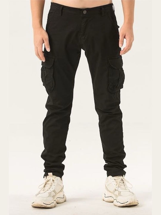 Cargo Straight Pants Black