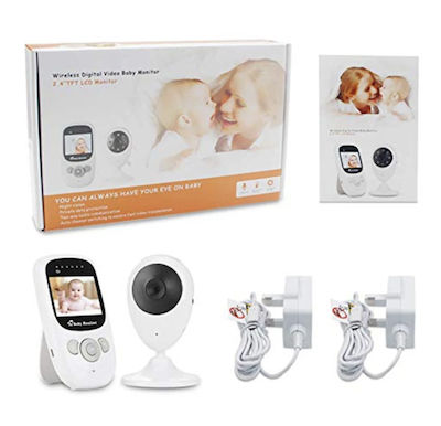 Wireless Baby Monitor with Camera & Screen 2.4" & Two-way Communication