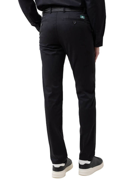 The Bostonians Herrenhose Chino Elastisch Schwarz