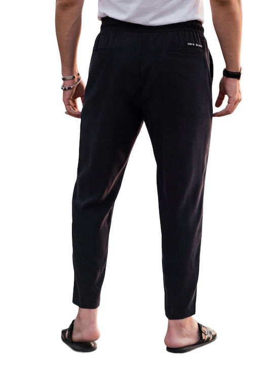 Twin Black Herrenhose in Lockerer Passform Blau