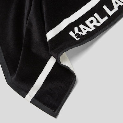 Karl Lagerfeld Beach Towel Black