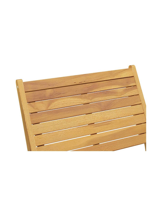 Outdoor Chair Wooden Coffee 60x135x65cm