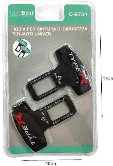 Centura De Siguranță Cu Cataramă De Alarmă Stopper Neagră