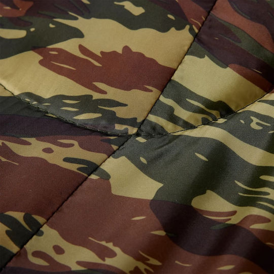 vidaXL Sleeping Bag Μονό Πράσινο