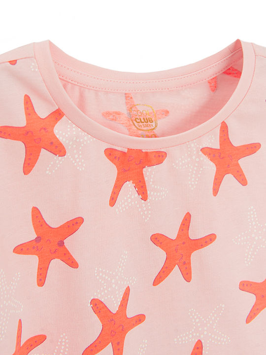 Cool Club Kids' Blouse Short Sleeve Pink