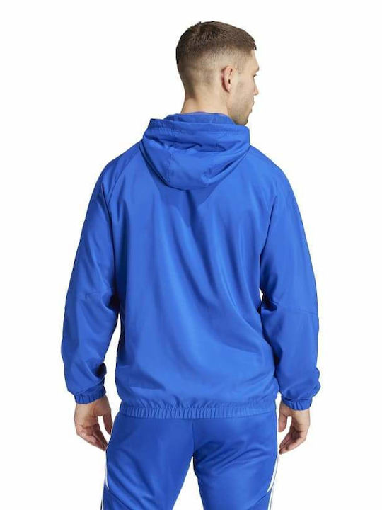 Adidas Tiro Herren Jacke Lässig Winddicht Blue