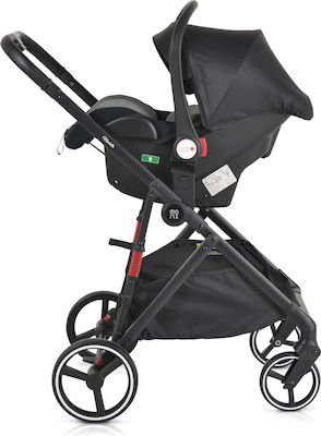 Moni Marbella Adjustable 3 in 1 Baby Stroller Suitable for Newborn Gray 8.4kg