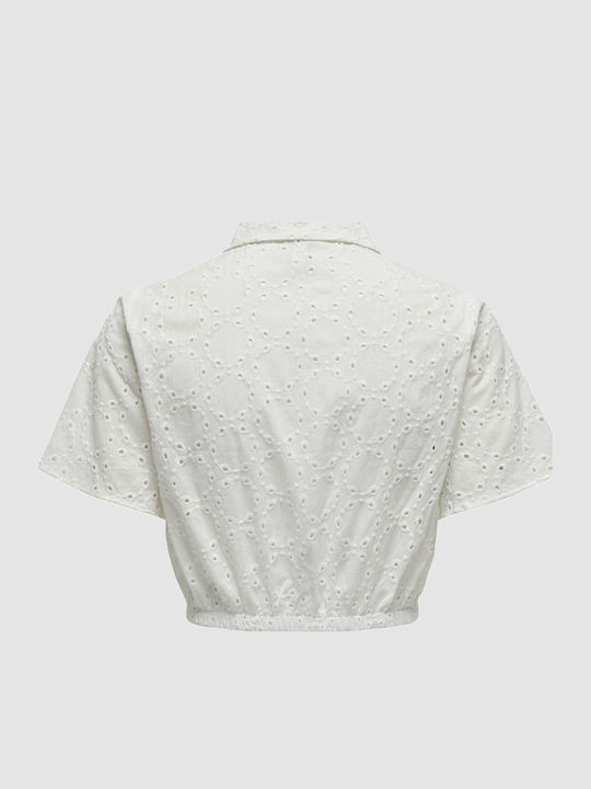 Only Γυναικείο Πουκάμισο Cloud Dancer OffWhite