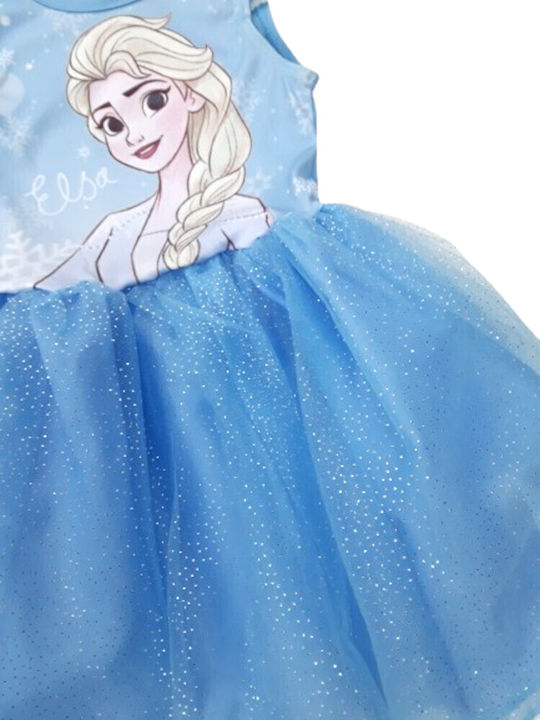Frozen Children's Dress Tulle Turquoise
