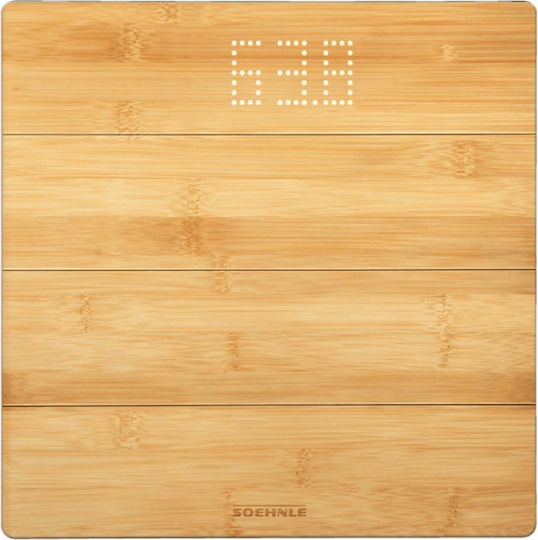 Soehnle Style Sense Bamboo Magic Digital Bathroom Scale Brown